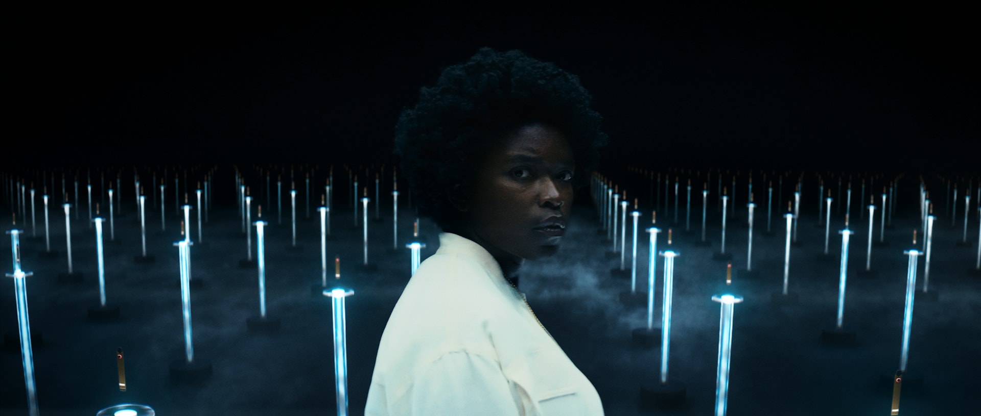 A woman walking through Tobacco's Fantasyland