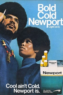 Cigarette ad targeting the African American/Black population