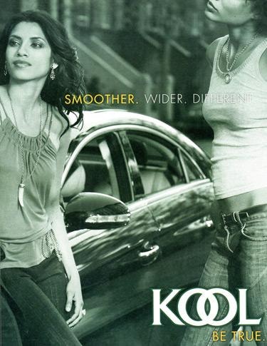 Cigarette ad targeting the Hispanic/Latino population