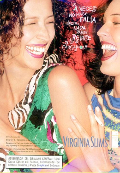 Cigarette ad targeting the Hispanic/Latino population