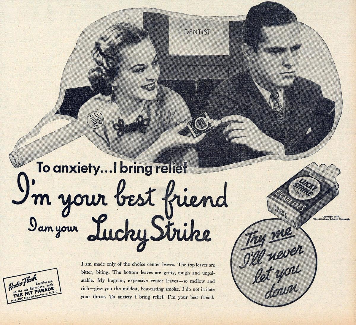 Cigarette ad targeting the People with Mental Health Challenges population