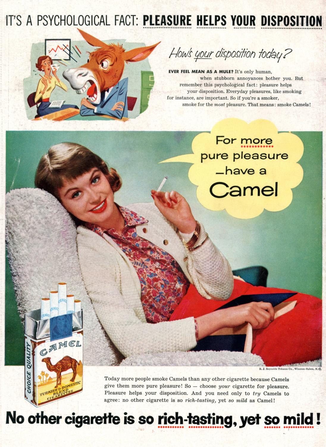Cigarette ad targeting the People with Mental Health Challenges population