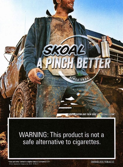 Cigarette ad targeting the Rural Communities population