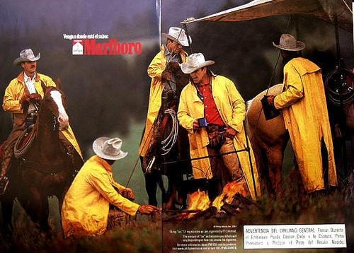 Cigarette ad targeting the Rural Communities population