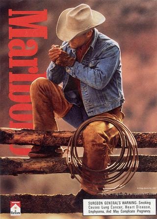 Cigarette ad targeting the Rural Communities population