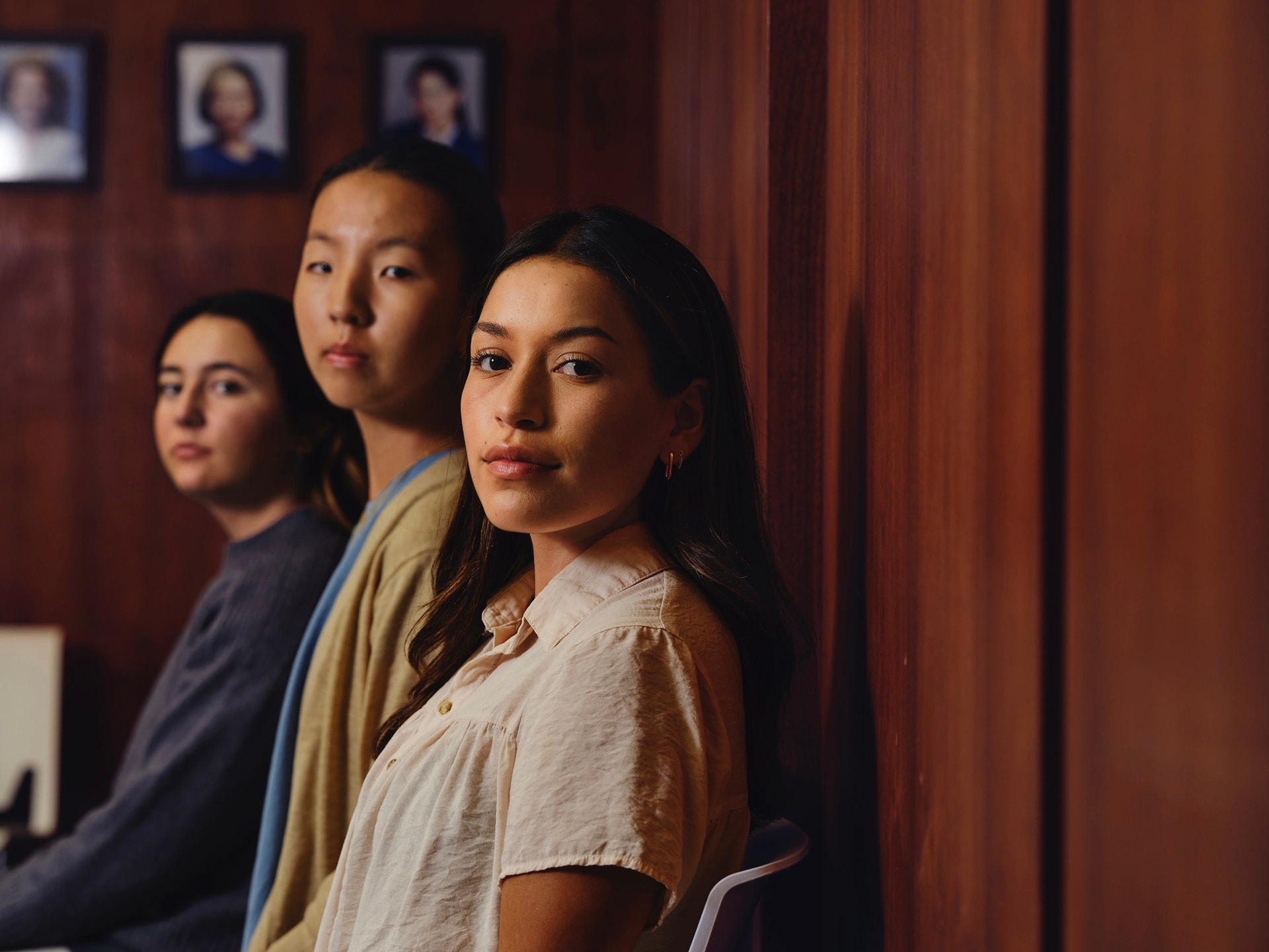 Three high school girls