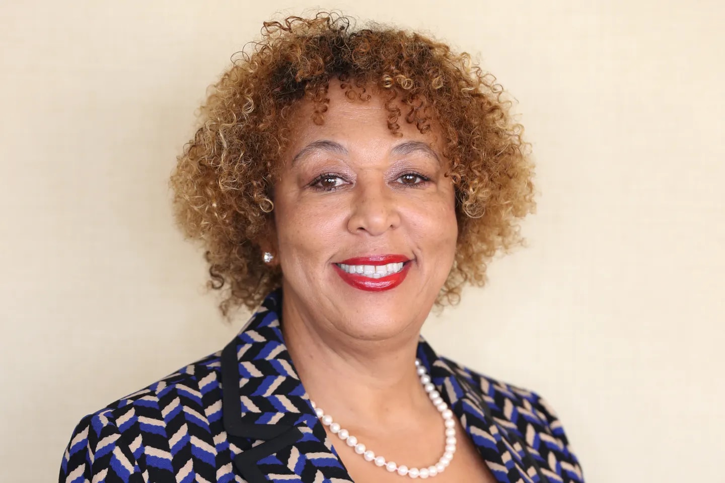 Woman smiling