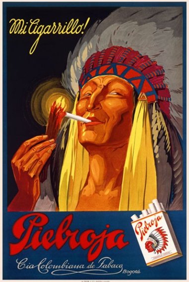 Cigarette ad targeting the American Indian population