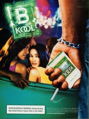 Cigarette ad targeting the Asian/Pacific Islander population