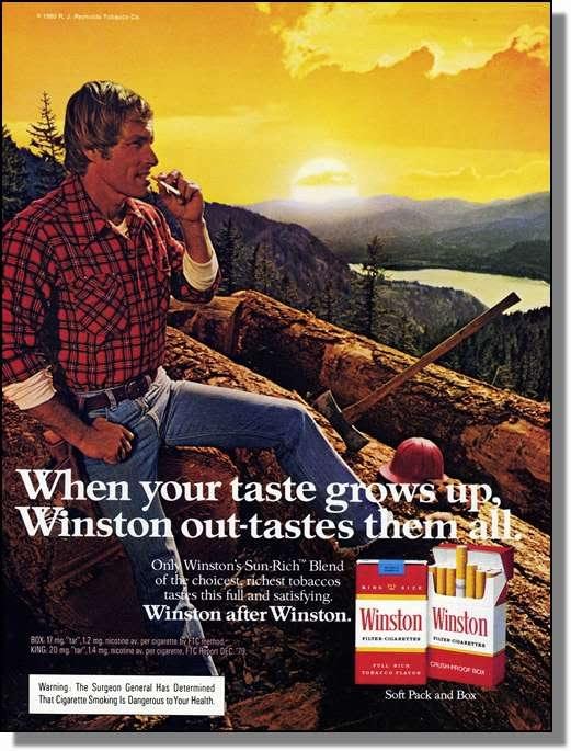Cigarette ad targeting the Rural Communities population